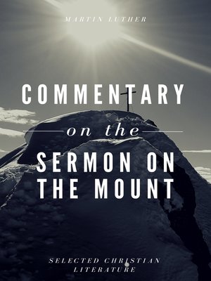 cover image of Commentary on the Sermon On the Mount
